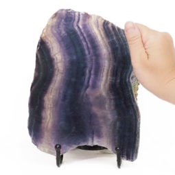 Natural Sliced Rainbow Fluorite Crystal Lamp DS1469 | Himalayan Salt Factory