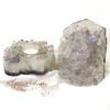 2.3KG Natural Amethyst Crystal Lamp with Tea Light Candle Holder Set 2 Pieces S488 2 Natural White Amethyst Crystal Lamp with Tea Light Candle Holder Set 2 Pieces S488