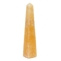Orange Calcite Large Obelisk DS1403 | Himalayan Salt Factory