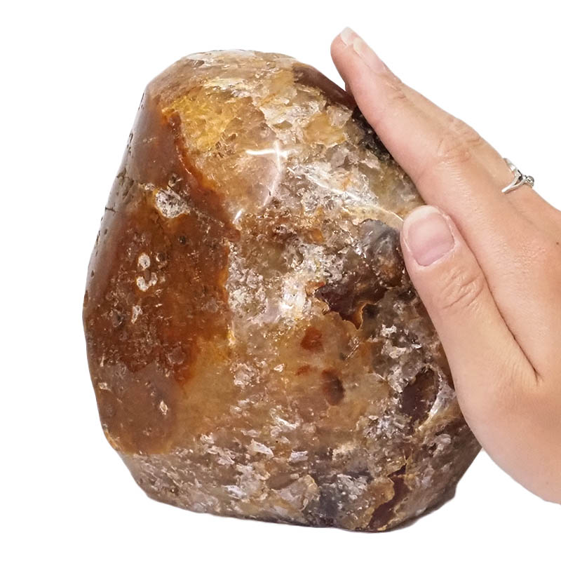 2.29kg Natural River Agate Crystal Lamp with White LED Bulb N1202 5 River Agate Crystal Lamp with LED Bulb N1202 | Himalayan Salt Factory