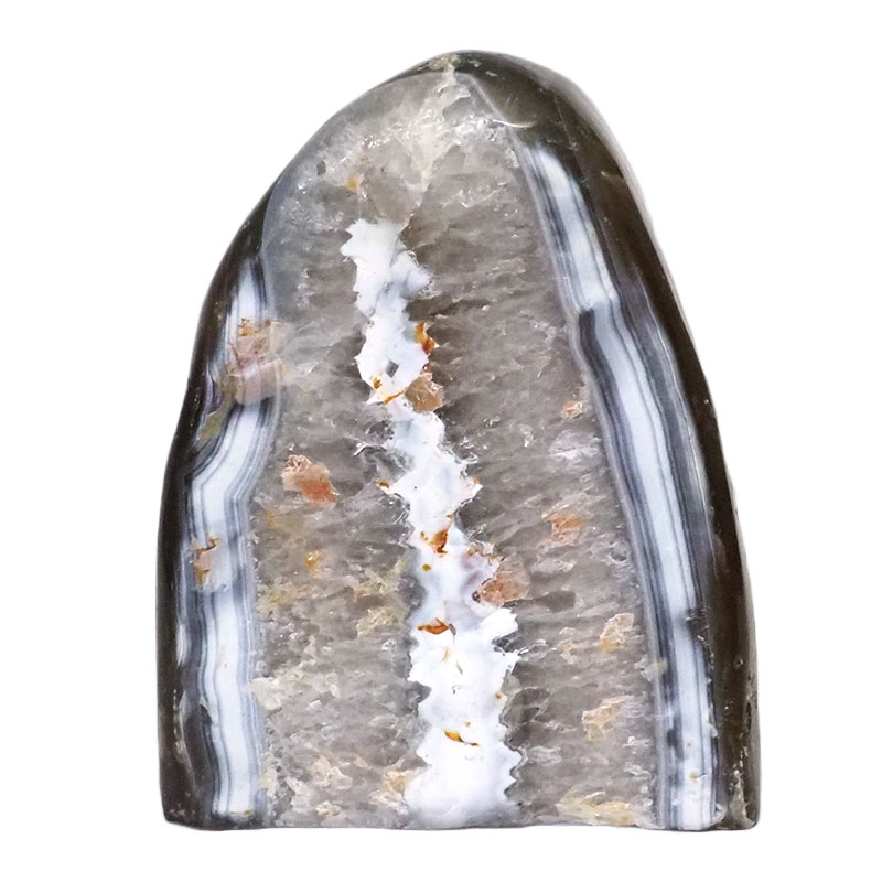 3.03kg Natural River Agate Crystal Lamp with White LED Bulb N1219 3 River Agate Crystal Lamp with LED Bulb N1219 | Himalayan Salt Factory