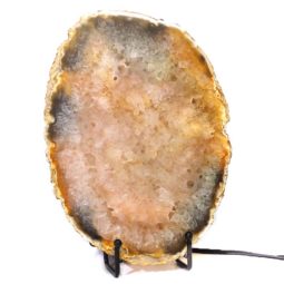 Sliced Brazilian Crystal Agate Lamp S340