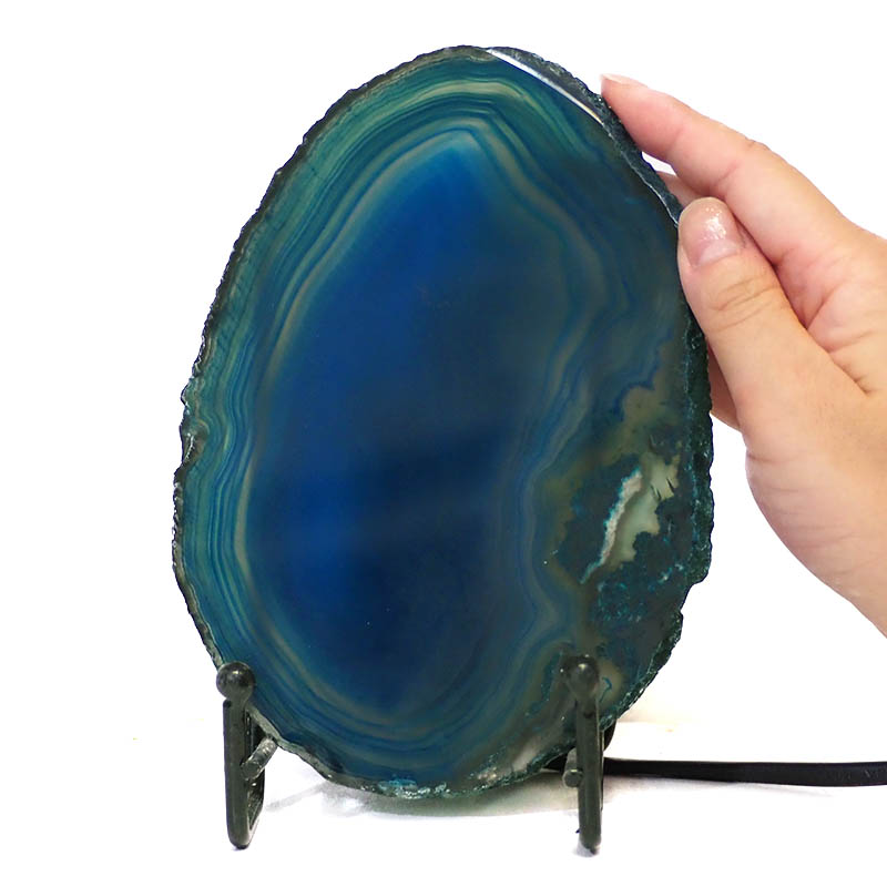 Sliced Brazilian Crystal Agate Lamp S432 5 Sliced Brazilian Crystal Agate Lamp S342