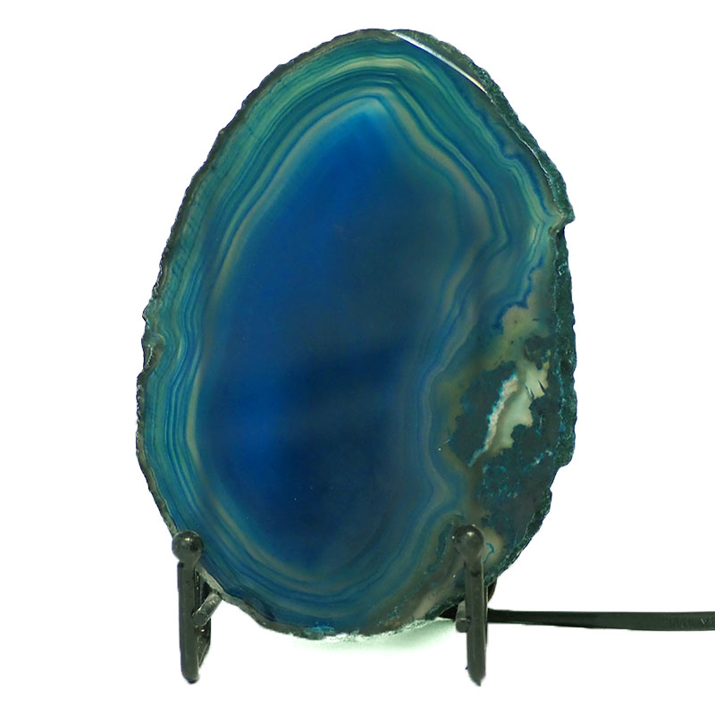 Sliced Brazilian Crystal Agate Lamp S432 3 Sliced Brazilian Crystal Agate Lamp S342