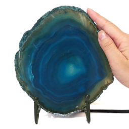 Sliced Brazilian Crystal Agate Lamp S434 7 Sliced Brazilian Crystal Agate Lamp S344