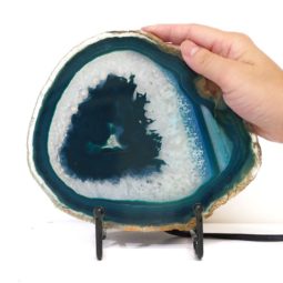 Sliced Brazilian Crystal Agate Lamp S435 9 Sliced Brazilian Crystal Agate Lamp S435 8