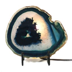 Sliced Brazilian Crystal Agate Lamp S435 7 Sliced Brazilian Crystal Agate Lamp S435 6