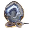 Sliced Brazilian Crystal Agate Lamp Set 3 Pieces S471