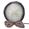 2kg Sliced Brazilian Crystal Agate Lamp Set 3 Pieces S472 1 Sliced Brazilian Crystal Agate Lamp Set 3 Pieces S472