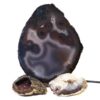 1.8kg Sliced Brazilian Crystal Agate Lamp Set 3 Pieces S475 2 Sliced Brazilian Crystal Agate Lamp Set 3 Pieces S475