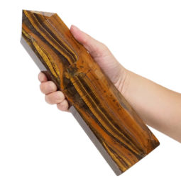 1.57kg Natural Tiger Eye Terminated Point DS1425 5 Tiger Eye Terminated Point DS1425 | Himalayan Salt Factory