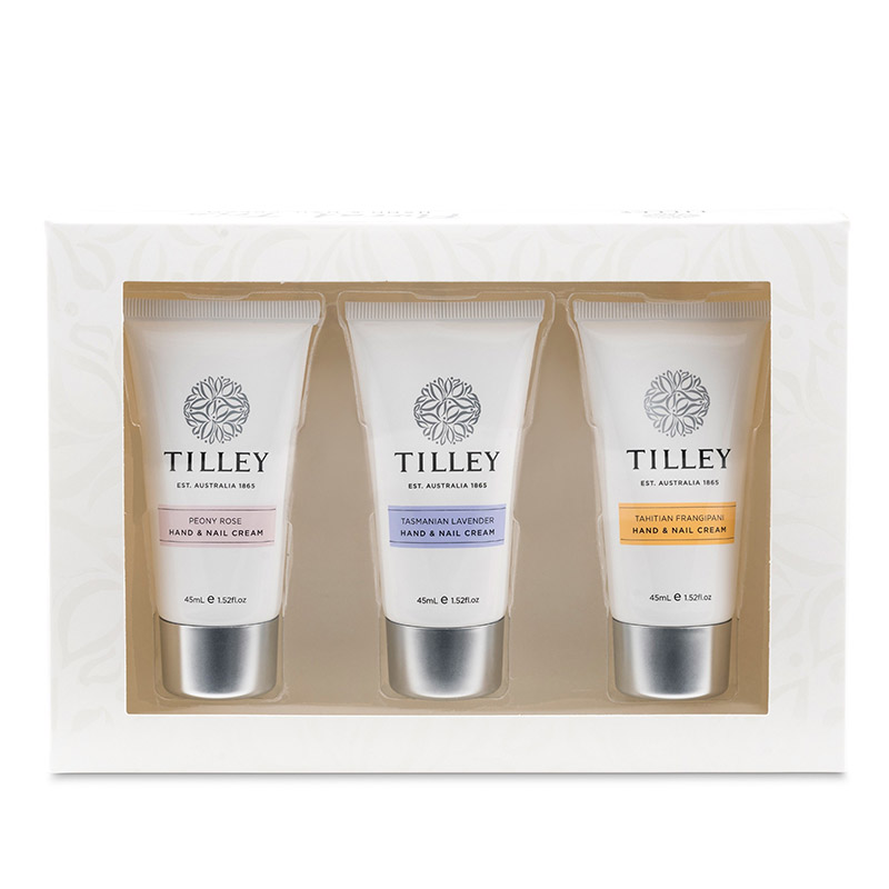Tilley Floral Hand & Nail Cream Trio 3x45ml 3 Tilley Floral Hand and Nail Cream Trio 3x45ml