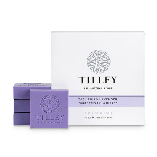 Tilley Gift Soap Set Tasmanian Lavender-4x50g