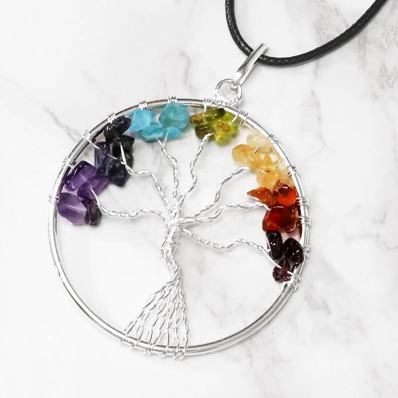 7 Chakras Tree Of Life Pendant Set 5 5 7 Chakras Tree Of Life Pendant Set 5 | Himalayan Salt Factory