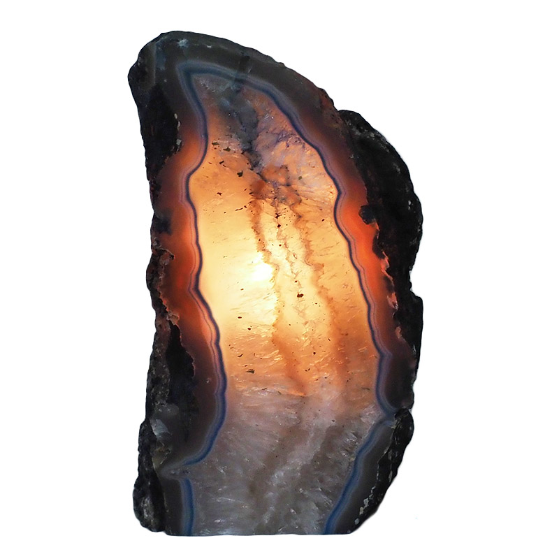 2.06kg Agate Crystal Lamp N1327 4 Agate Crystal Lamp N1327 | Himalayan Salt Factory