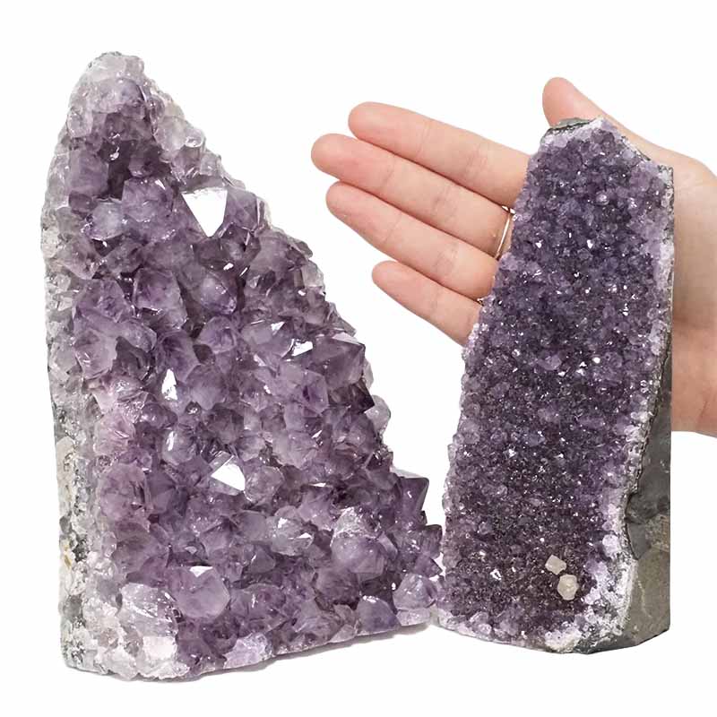 2.97kg Amethyst Crystal Geode Specimen Set 2 Pieces DN841 4 Amethyst Crystal Geode Specimen Set 2 Pieces DN841 | Himalayan Salt Factory