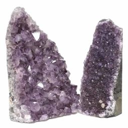 Amethyst Crystal Geode Specimen Set 2 Pieces DN841 | Himalayan Salt Factory