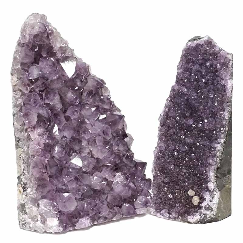 2.97kg Amethyst Crystal Geode Specimen Set 2 Pieces DN841 3 Amethyst Crystal Geode Specimen Set 2 Pieces DN841 | Himalayan Salt Factory