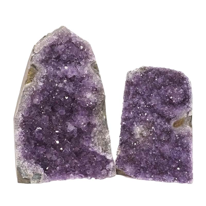 2.71kg Amethyst Crystal Geode Specimen Set 2 Pieces DN915 3 Amethyst Crystal Geode Specimen Set 2 Pieces DN915 | Himalayan Salt Factory