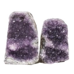 Amethyst Crystal Geode Specimen Set 2 Pieces DN917 | Himalayan Salt Factory