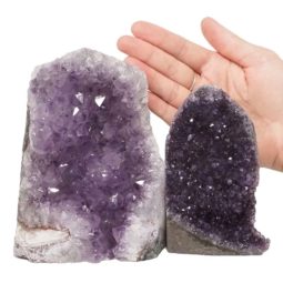 2.06kg Amethyst Crystal Geode Specimen Set 2 Pieces DN918 5 Amethyst Crystal Geode Specimen Set 2 Pieces DN918 | Himalayan Salt Factory