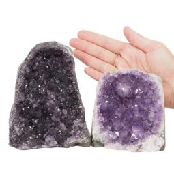 2.11kg Amethyst Crystal Geode Specimen Set 2 Pieces DN920 5 Amethyst Crystal Geode Specimen Set 2 Pieces DN920 | Himalayan Salt Factory