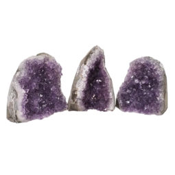 Amethyst Crystal Geode Specimen Set 2 Pieces DN926 | Himalayan Salt Factory