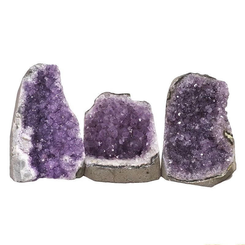 2.33kg Amethyst Crystal Geode Specimen Set 3 Pieces DN927 3 Amethyst Crystal Geode Specimen Set 2 Pieces DN927 | Himalayan Salt Factory