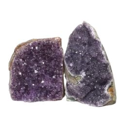 Amethyst Crystal Geode Specimen Set 2 Pieces DN929 | Himalayan Salt Factory