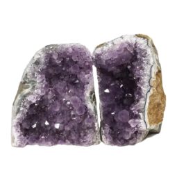 Amethyst Crystal Geode Specimen Set 2 Pieces DN932 | Himalayan Salt Factory
