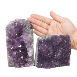 2.43kg Amethyst Crystal Geode Specimen Set 2 Pieces DN934 5 Amethyst Crystal Geode Specimen Set 2 Pieces DN934 | Himalayan Salt Factory