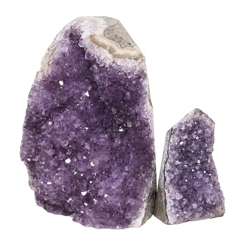 3.35kg Amethyst Crystal Geode Specimen Set 2 Pieces DN937 3 Amethyst Crystal Geode Specimen Set 2 Pieces DN937 | Himalayan Salt Factory
