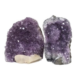 Amethyst Crystal Geode Specimen Set 2 Pieces DN957 | Himalayan Salt Factory