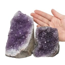 2.16kg Amethyst Crystal Geode Specimen Set 2 Pieces DN960 5 Amethyst Crystal Geode Specimen Set 2 Pieces DN960 | Himalayan Salt Factory