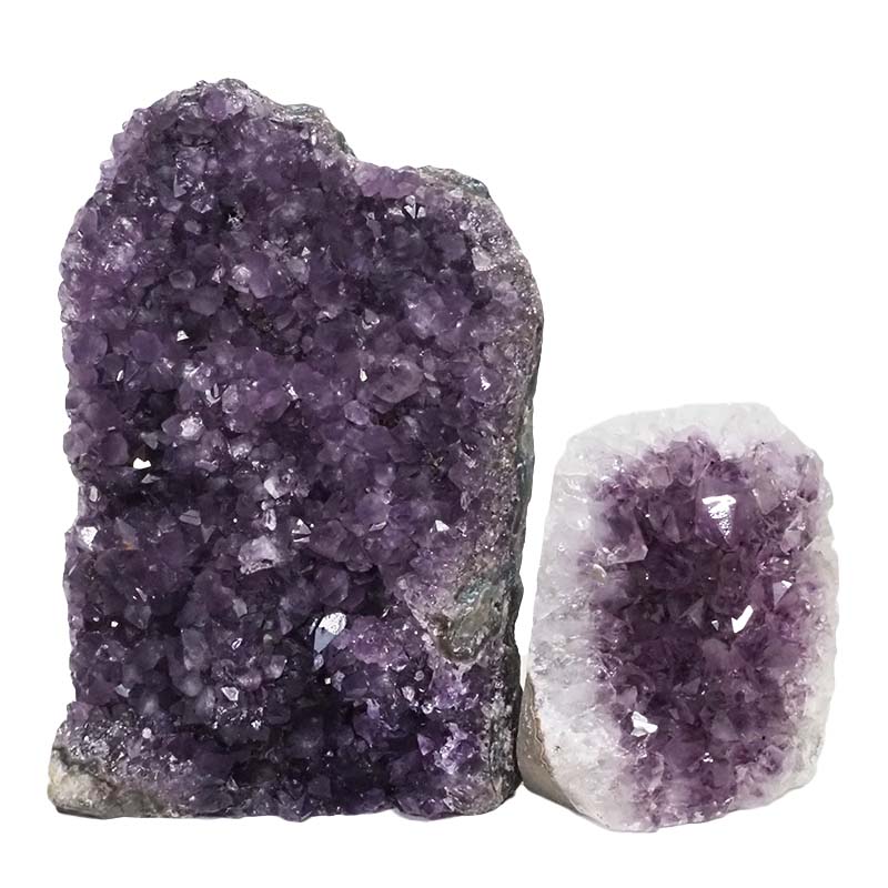 2.59kg Amethyst Crystal Geode Specimen Set 2 Pieces DN965 3 Amethyst Crystal Geode Specimen Set 2 Pieces DN965 | Himalayan Salt Factory