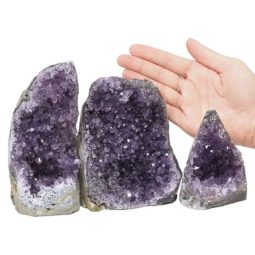 2.35kg Amethyst Crystal Geode Specimen Set 3 Pieces DN973 5 Amethyst Crystal Geode Specimen Set 2 Pieces DN973 | Himalayan Salt Factory