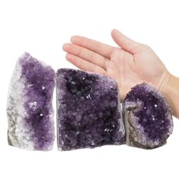 2.22kg Amethyst Crystal Geode Specimen Set 3 Pieces DN975 5 Amethyst Crystal Geode Specimen Set 2 Pieces DN975 | Himalayan Salt Factory
