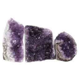 Amethyst Crystal Geode Specimen Set 2 Pieces DN975 | Himalayan Salt Factory