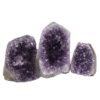 Amethyst Crystal Geode Specimen Set 3 Pieces DN979 | Himalayan Salt Factory