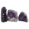 2.03kg Amethyst Crystal Geode Specimen Set 3 Pieces DN980 2 Amethyst Crystal Geode Specimen Set 3 Pieces DN980 | Himalayan Salt Factory