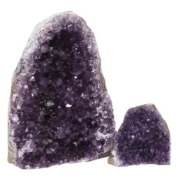 Amethyst Crystal Geode Specimen Set 3 Pieces DN986 | Himalayan Salt Factory