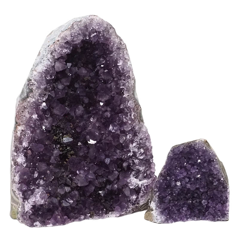 2.93kg Amethyst Crystal Geode Specimen Set 2 Pieces DN986 3 Amethyst Crystal Geode Specimen Set 3 Pieces DN986 | Himalayan Salt Factory