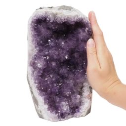 3.73kg Amethyst Crystal Geode Specimen DN988 5 Amethyst Crystal Geode Specimen Set 3 Pieces DN988 | Himalayan Salt Factory