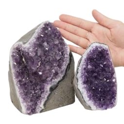 Amethyst Polished Crystal Geode Specimen DN832 | Himalayan Salt Factory