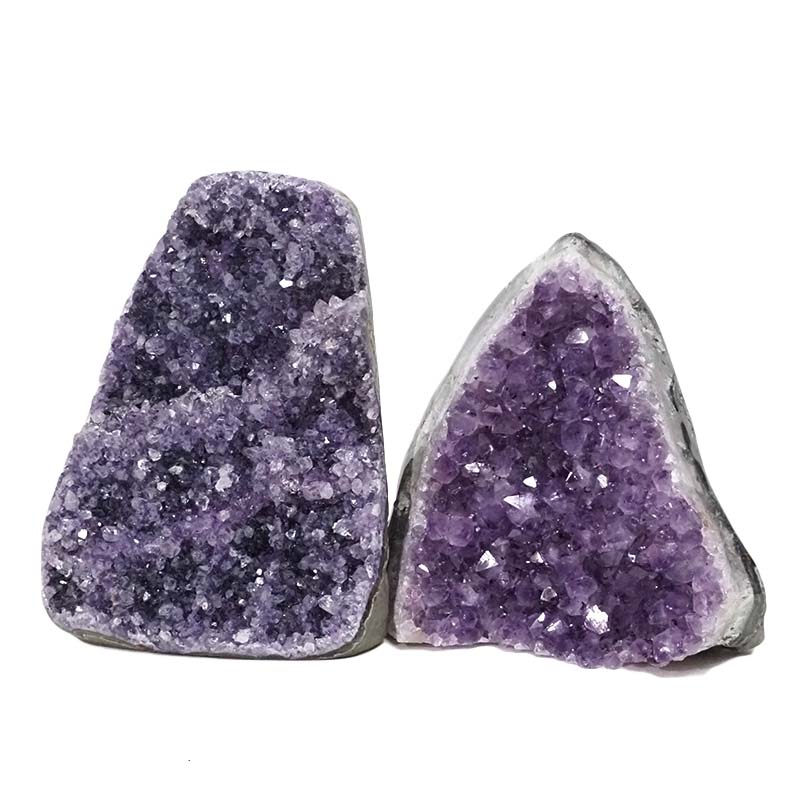 2.67kg Amethyst Polished Crystal Geode Specimen Set 2 Pieces DN835 3 Amethyst Polished Crystal Geode Specimen DN835 | Himalayan Salt Factory