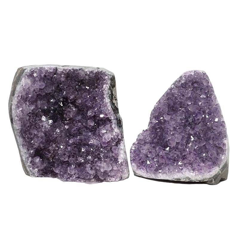 3.49kg Amethyst Polished Crystal Geode Specimen Set 2 Pieces DN819 3 Amethyst Polished Crystal Geode Specimen Set 2 Pieces DN819 | Himalayan Salt Factory