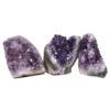 2.58kg Amethyst Polished Crystal Geode Specimen Set 3 Pieces DN869 2 Amethyst Polished Crystal Geode Specimen Set 3 Pieces DN869 | Himalayan Salt Factory
