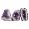 2.36kg Amethyst Polished Crystal Geode Specimen Set 3 Pieces DN872 2 Amethyst Polished Crystal Geode Specimen Set 3 Pieces DN872 | Himalayan Salt Factory