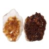 Citrine Crystal Geode Specimen Set 2 Pieces DN896 | Himalayan Salt Factory