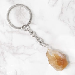 Citrine Crystal Rough Keychain | Himalayan Salt Factory